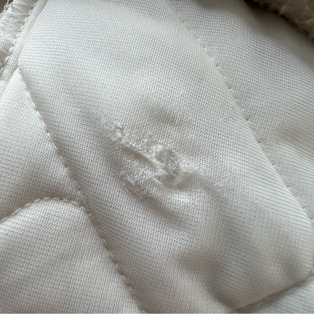 Columbia Sweet View Hooded Sherpa Fleece Quilted Pullover chalk/ancient fossil M - Picture 16 of 16